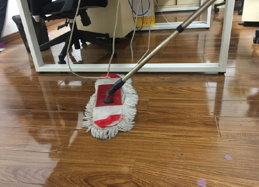 高青县木地板保洁案例